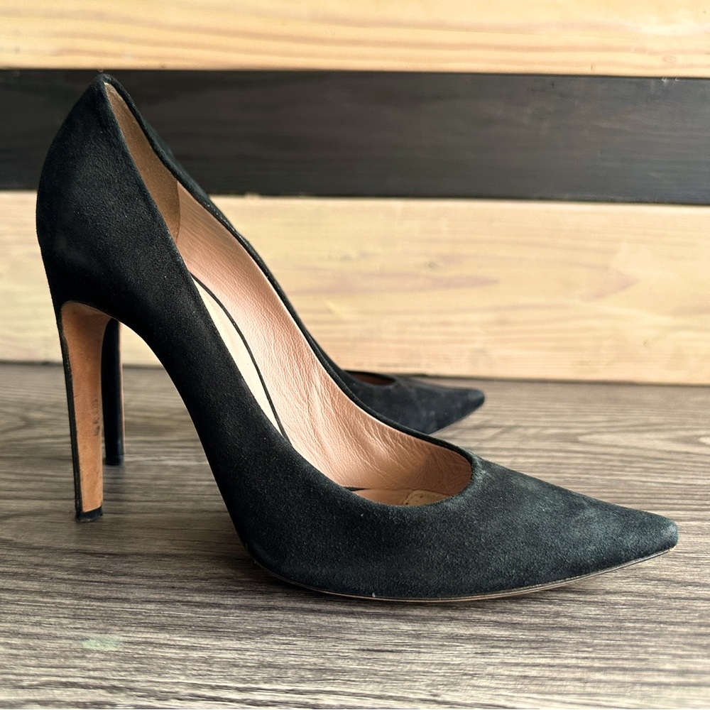 Herve Leger suede pumps